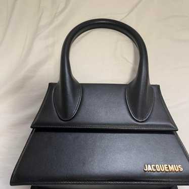 JACQUEMUS Black Leather Handbag