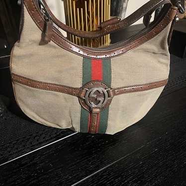 Auth Gucci sherry line shoulder bag