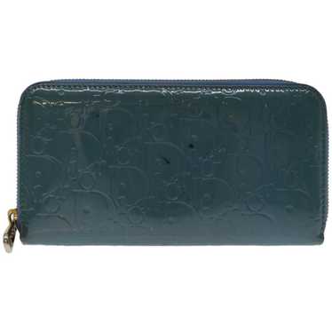 Dior Pochette Blue Patent Leather Wallet (Pre-Own… - image 1