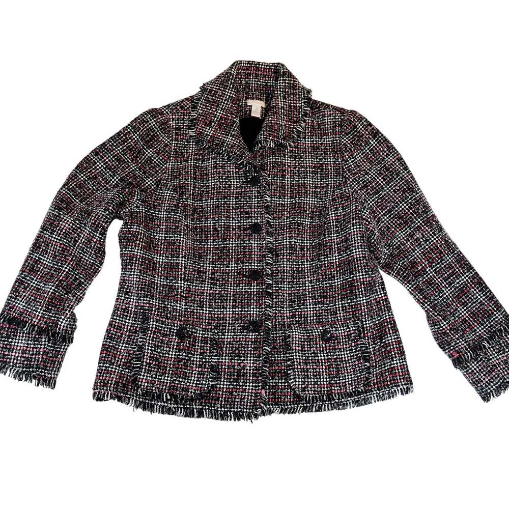 Chicos Chico's Tweed Button Jacket Lined Woman Ch… - image 1