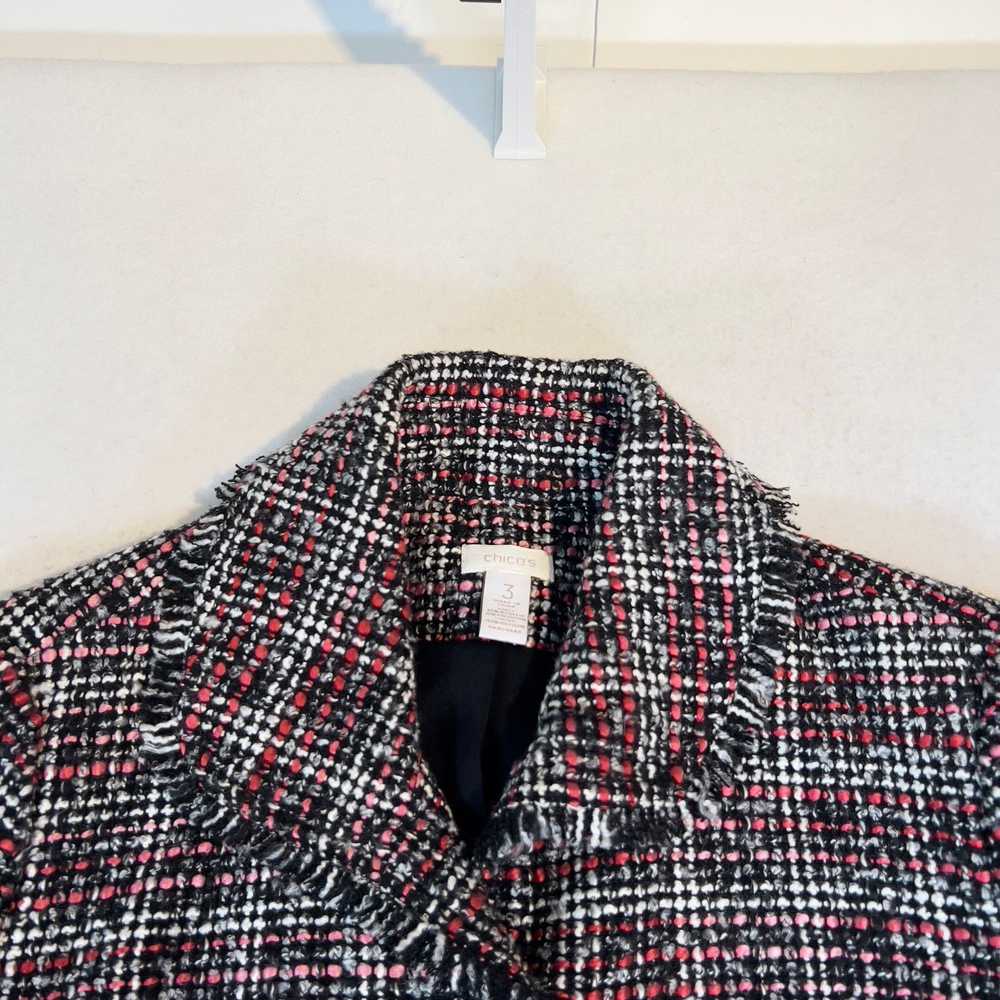 Chicos Chico's Tweed Button Jacket Lined Woman Ch… - image 5