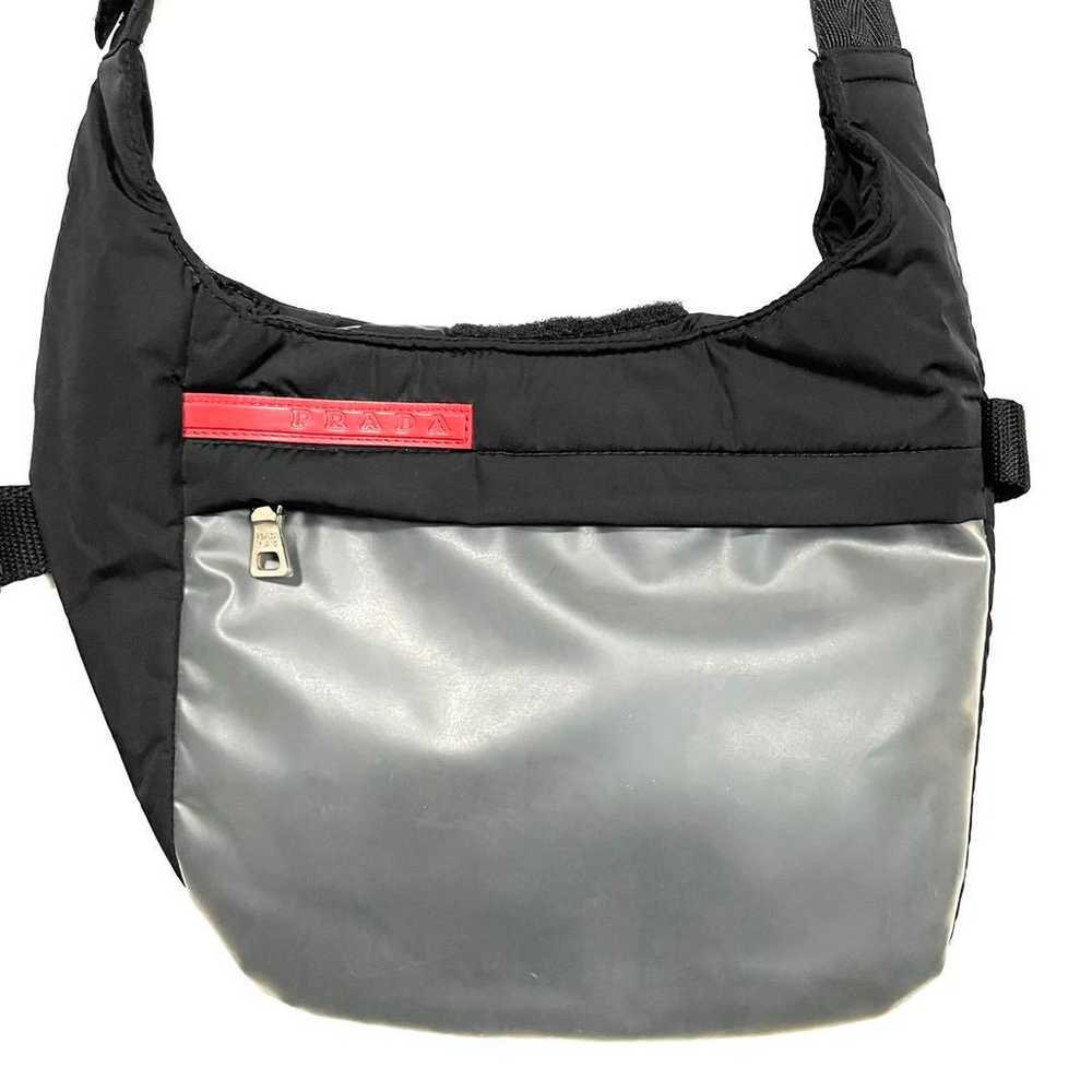 SS99 Prada Sport Black Side/Harness Bag - image 2