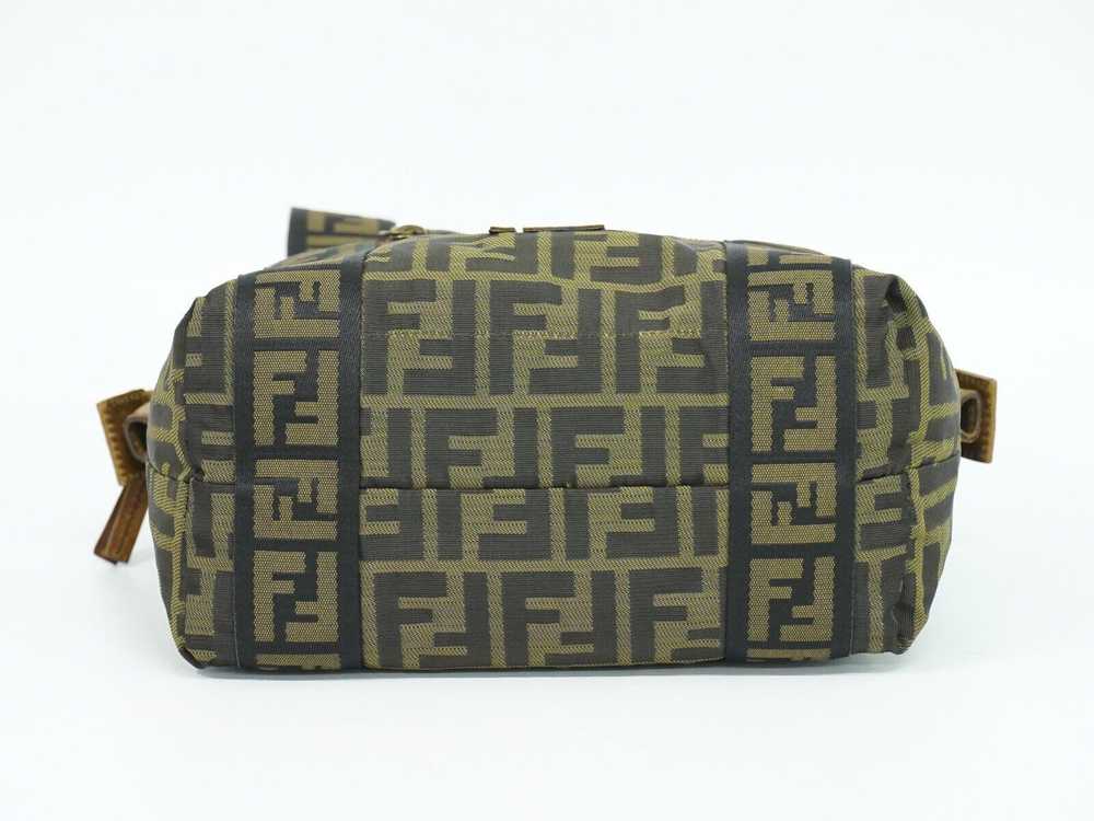 Fendi Zucca Brown Canvas Handbag (Pre-Owned) - image 4