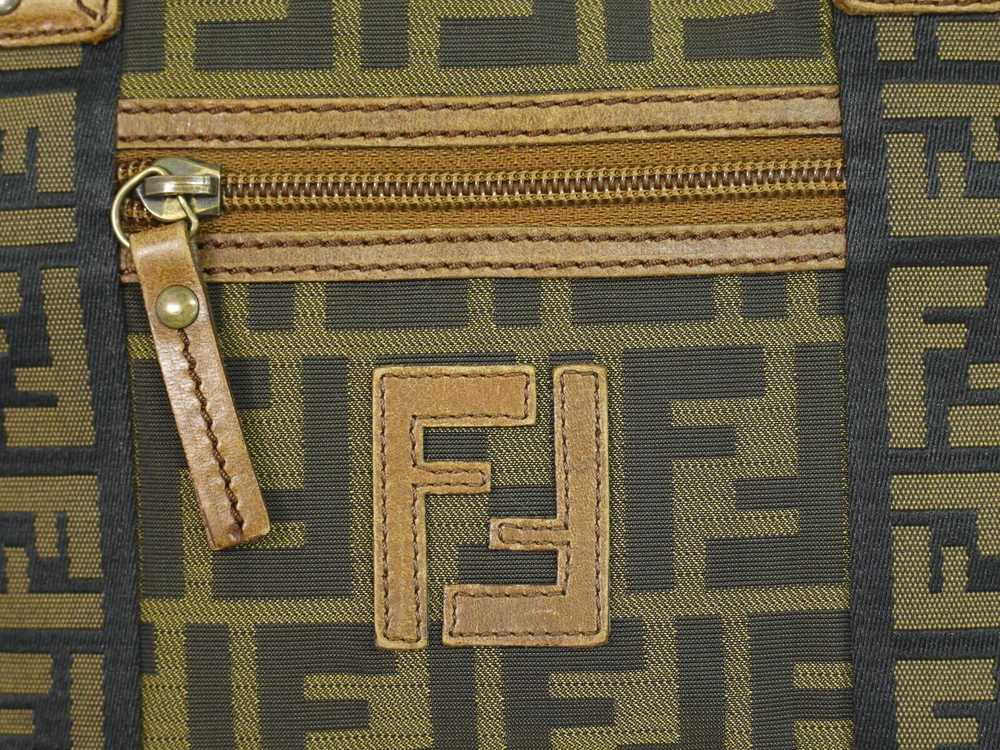 Fendi Zucca Brown Canvas Handbag (Pre-Owned) - image 5