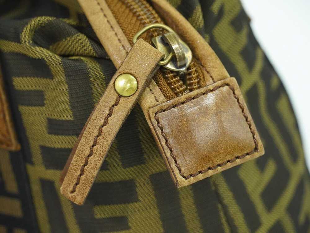 Fendi Zucca Brown Canvas Handbag (Pre-Owned) - image 6