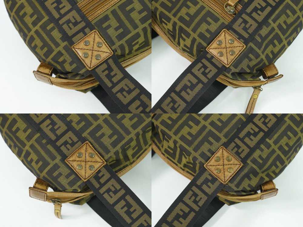 Fendi Zucca Brown Canvas Handbag (Pre-Owned) - image 7