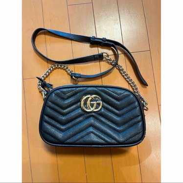 GUCCI GG Marmont Quilted Shoulder Bag