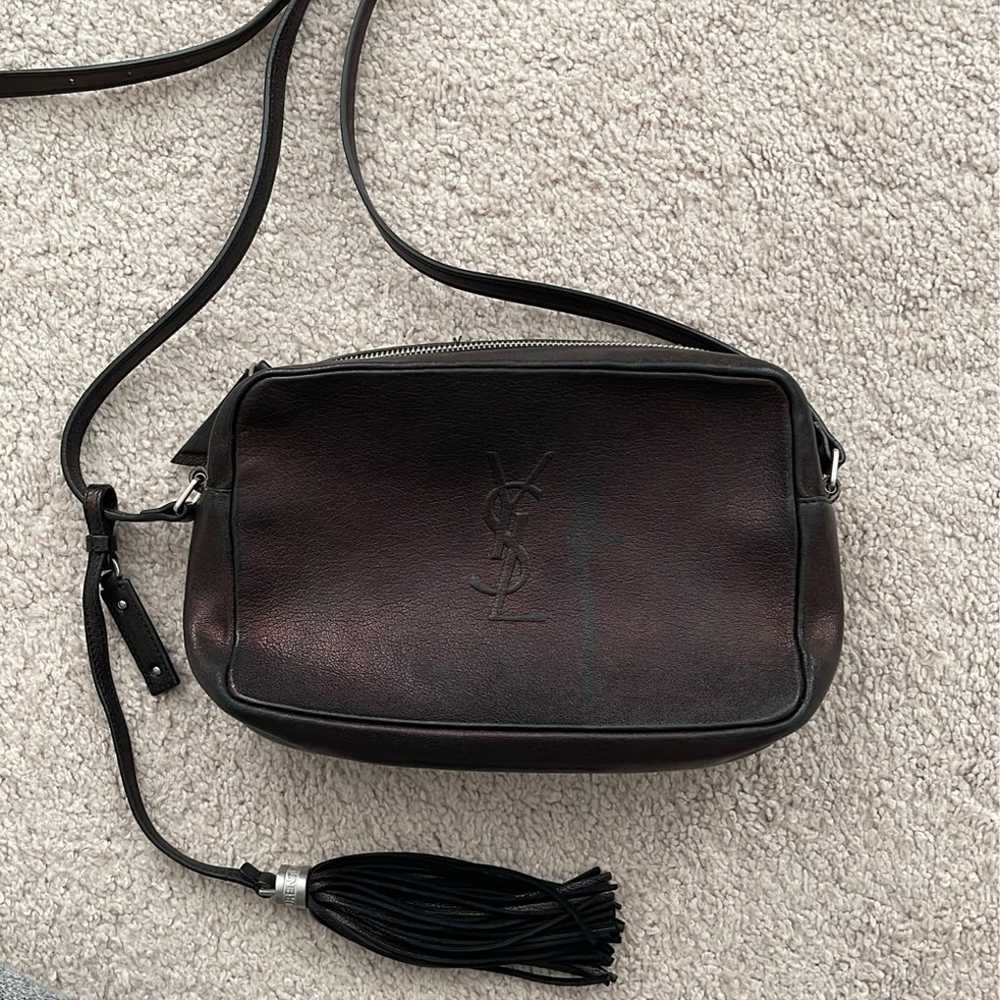 YSL Mono Leather Camera Bag w/ Tassel - Black - image 2