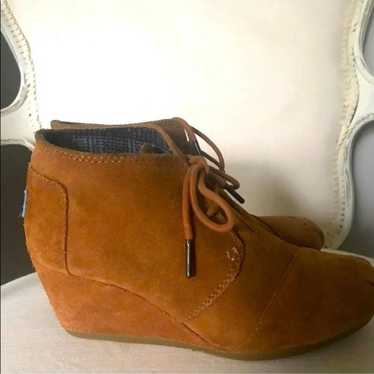 Toms wedge booties