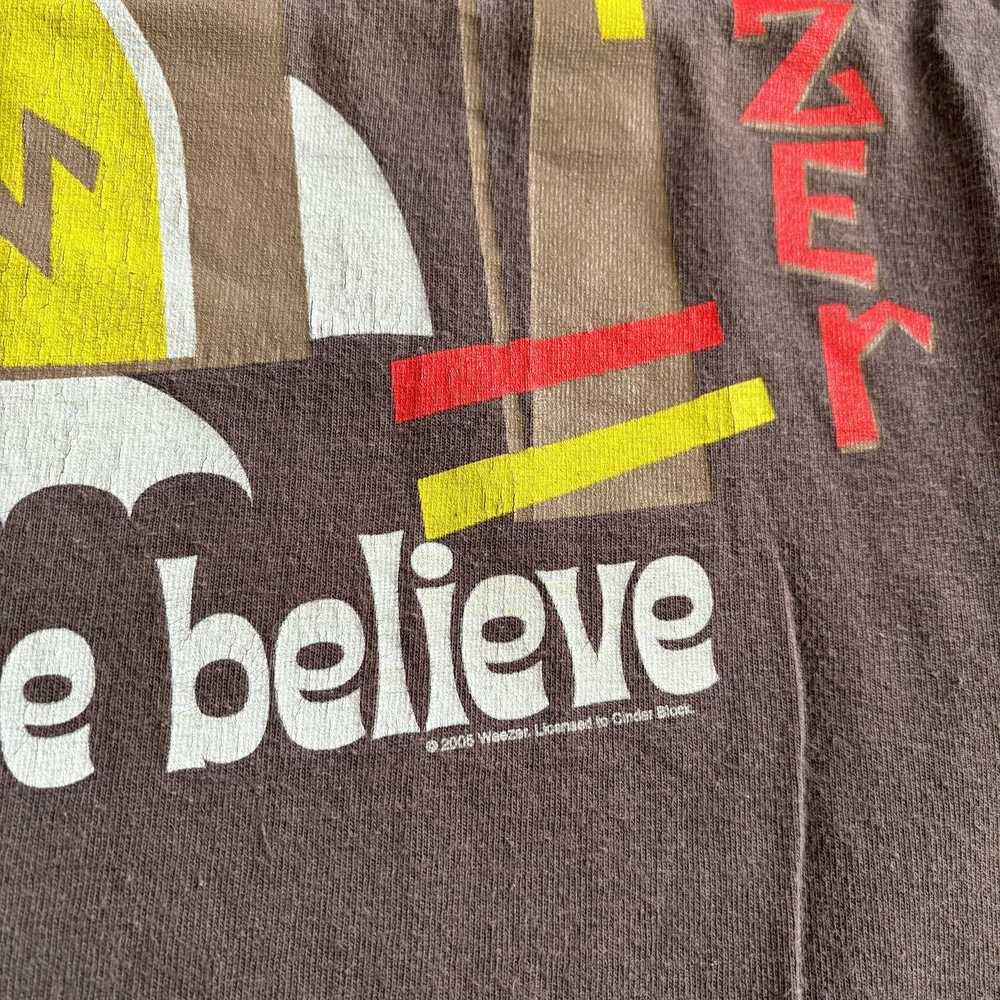 Band Tees × Vintage Vintage 2005 Weezer Make Beli… - image 3