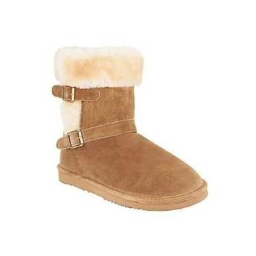 Lamo Suede Water Resistant Boots w/ Faux Fur - Cre