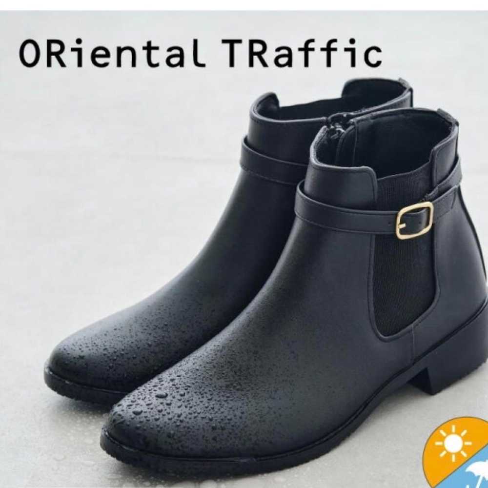 Oriental Traffic Black Side Gore Rain Boots M - image 1