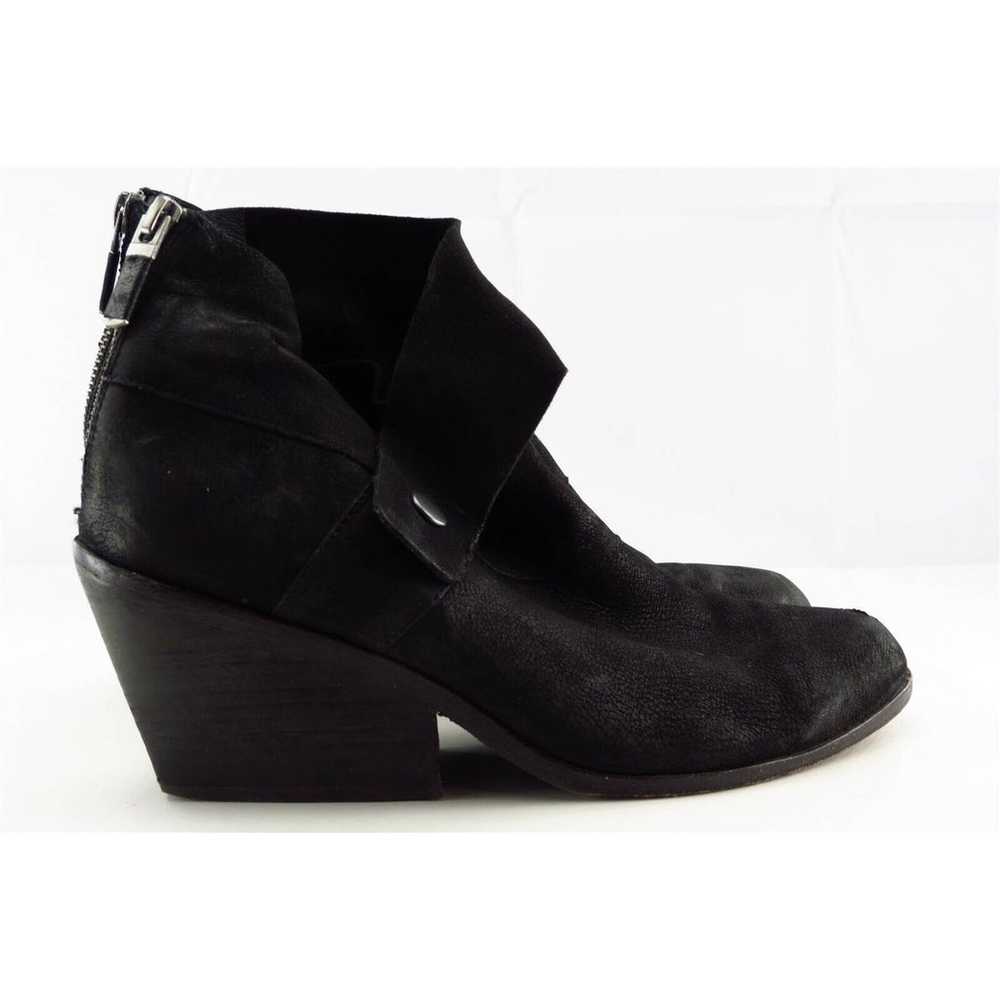 Eileen Fisher Size 8 M Black Short Boots Leather … - image 3