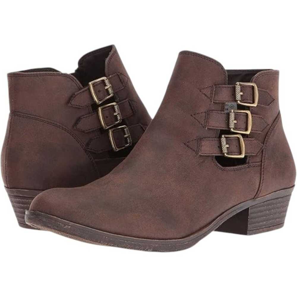 Sugar Block Heel Ankle Boot Ladies Zipper Bootie … - image 1