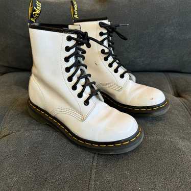 Dr. Martens 1460 Boot Woman's White Patent Leather