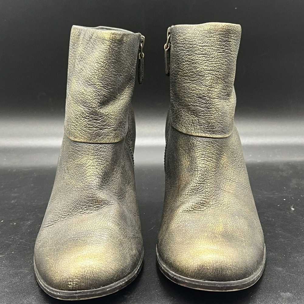 Cole Haan booties gold shimmer womens size 6.5 zi… - image 3