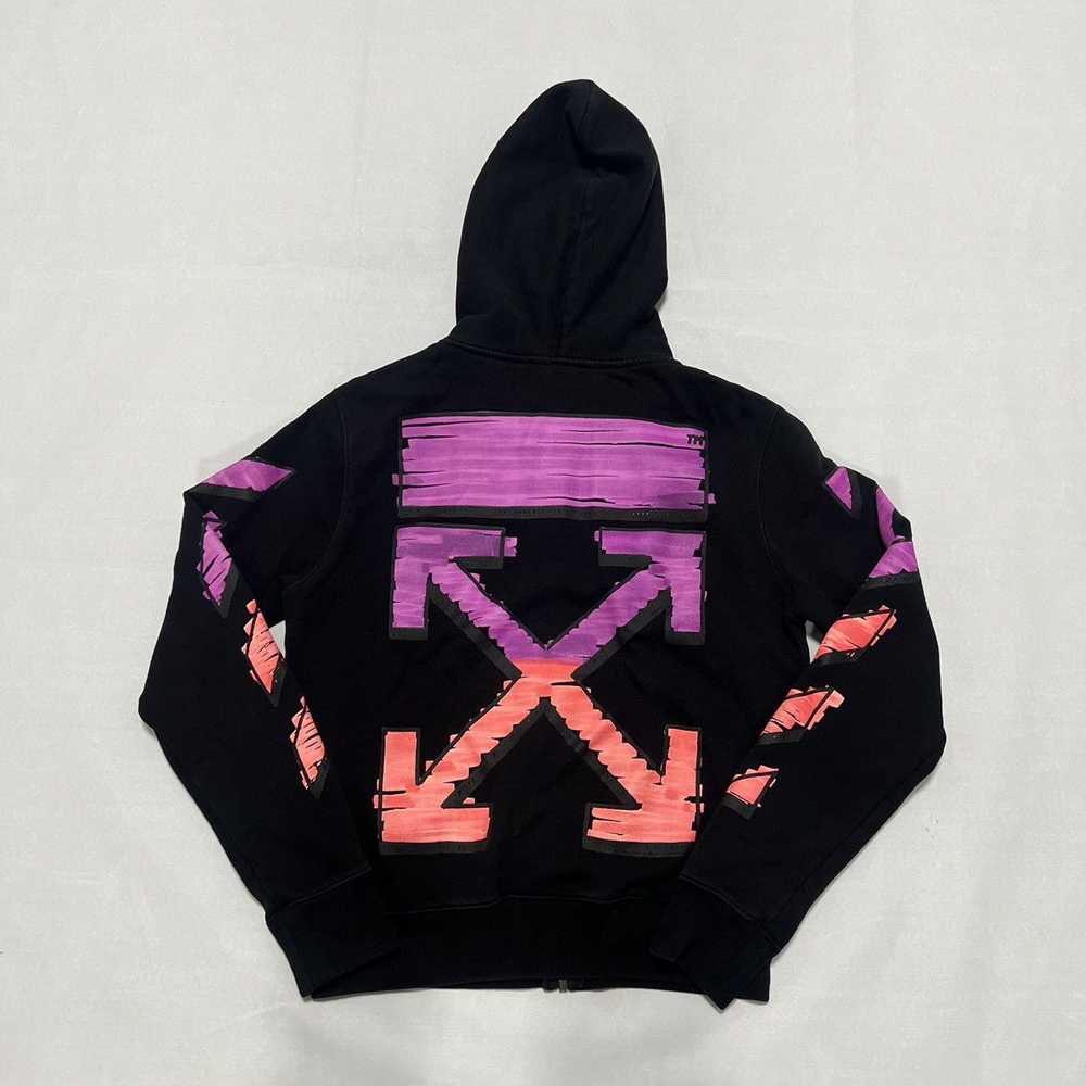 Off-White OFF-WHITE SS21 MARKER ZIP-UP HOODIE - image 4