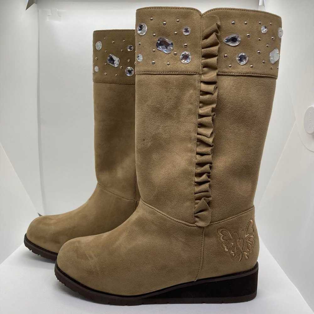 &LOVE And Love Long Boots Warm and Cozy M Beige w… - image 3