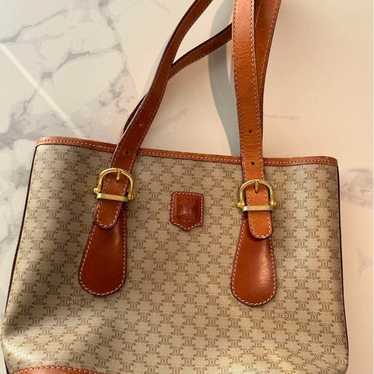 OLD CELINE Macadam Pattern Handbag