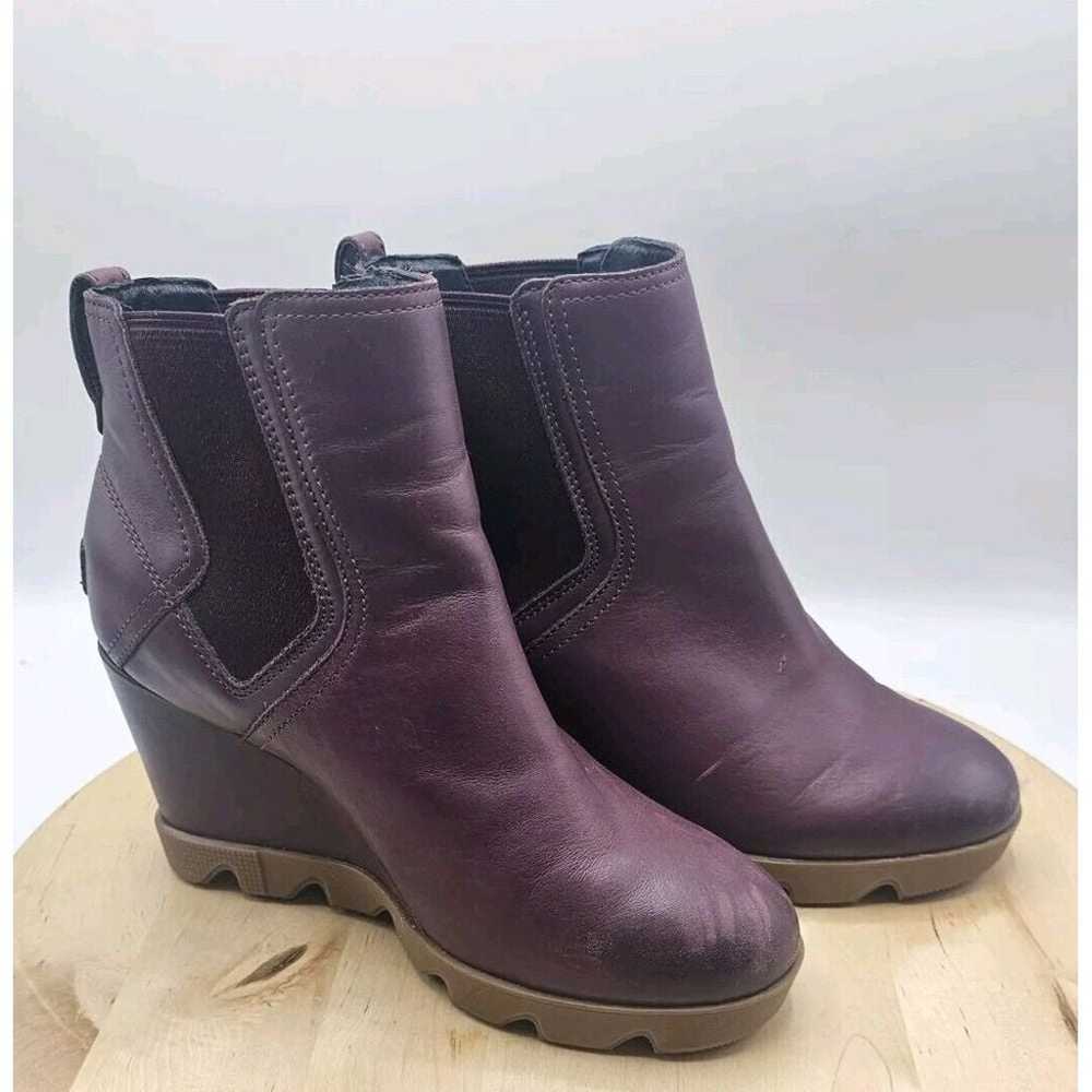 Sorel Joan Uptown Chelsea Boots Womens 7 Wine Pur… - image 2