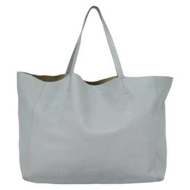 Cline Cabas Horizontal Grey Leather Tote Bag (Pre… - image 1