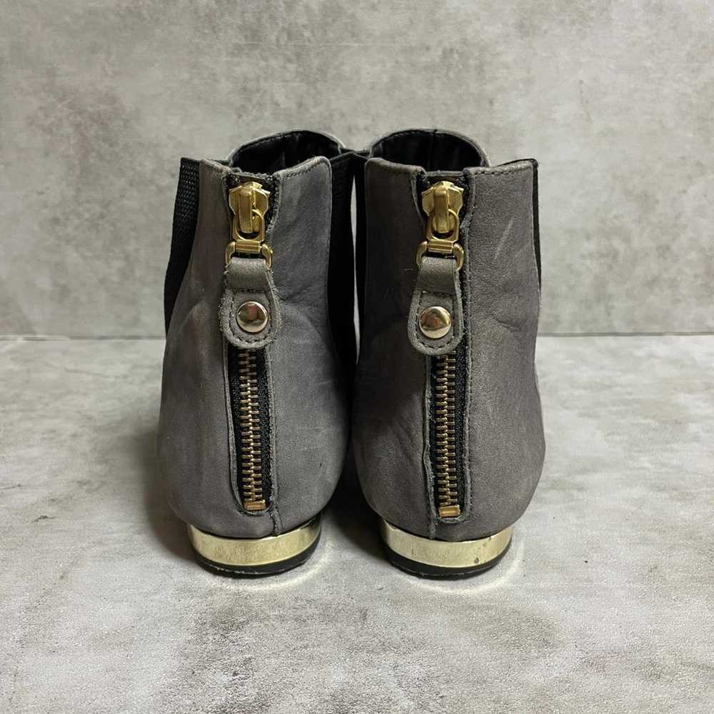 【Diana】(23 1/2) Short Side Gore Boots Back Zipper… - image 3