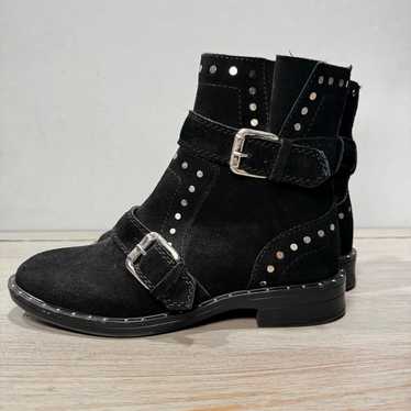 Steven By Steve Madden Black Suede Zephyr Studded… - image 1