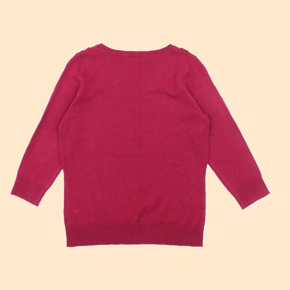 Vintage Soft Pink Acrylic Blend Jumper Featuring … - image 2