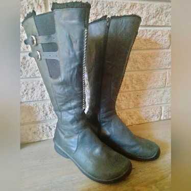 KEEN Bern Knee High Black Boots Womens US 7.5 Lea… - image 1