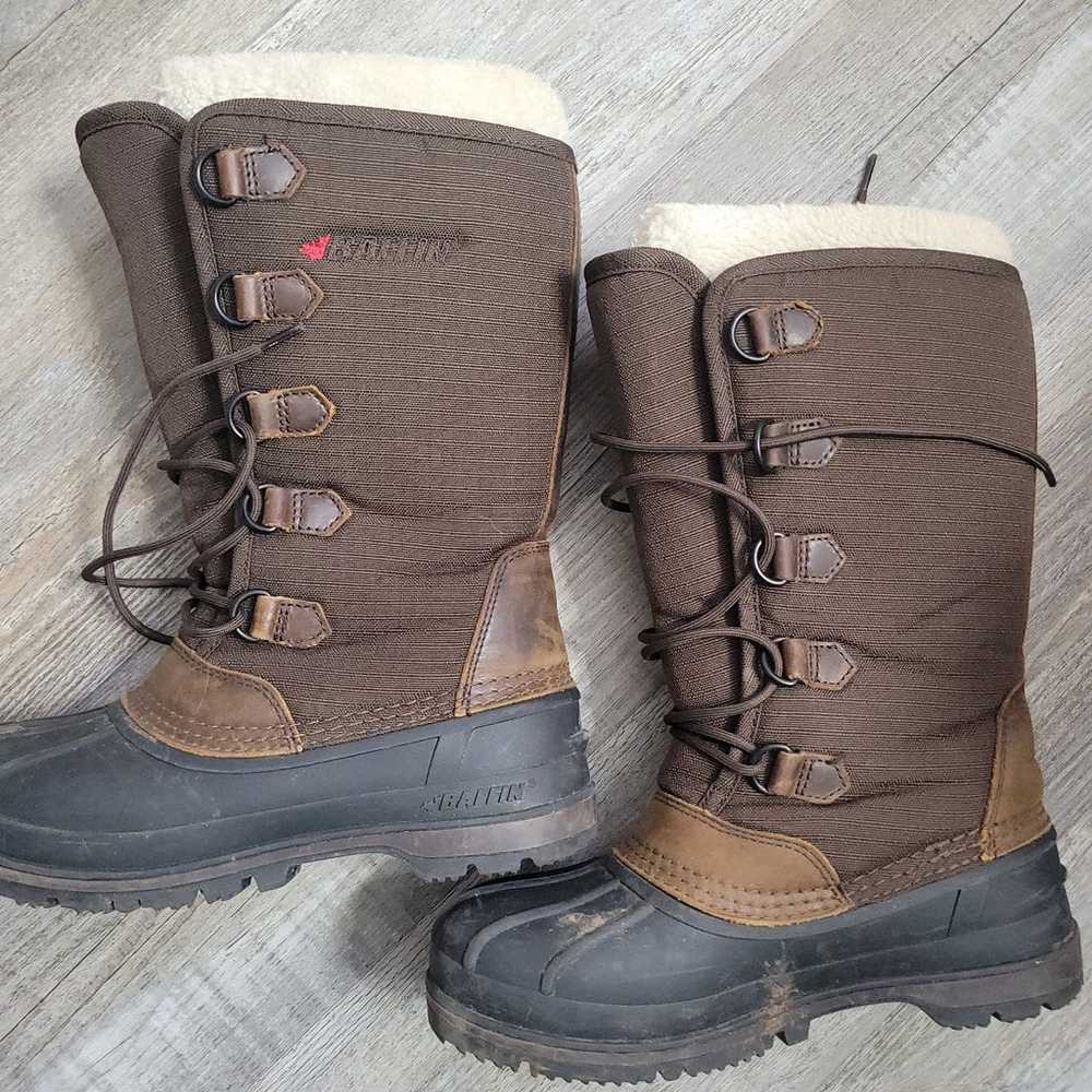 Baffin Snow Boots Ottawa Womens 7 Brown Tall Pola… - image 2