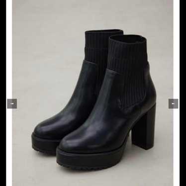 AZUL by moussy Sock Heel Boots Black S - image 1