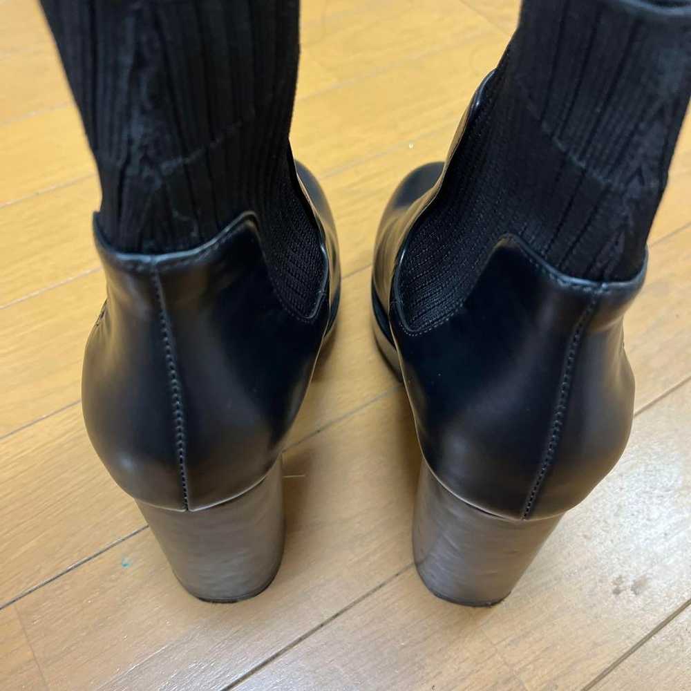 AZUL by moussy Sock Heel Boots Black S - image 8