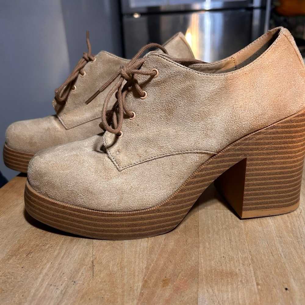 Dirty laundry booties beige sz 8 like new - image 5