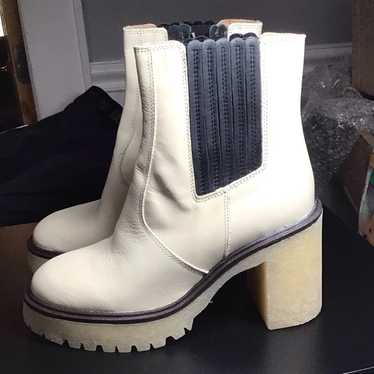 Free People James Chelsea Mid high Boots leather  