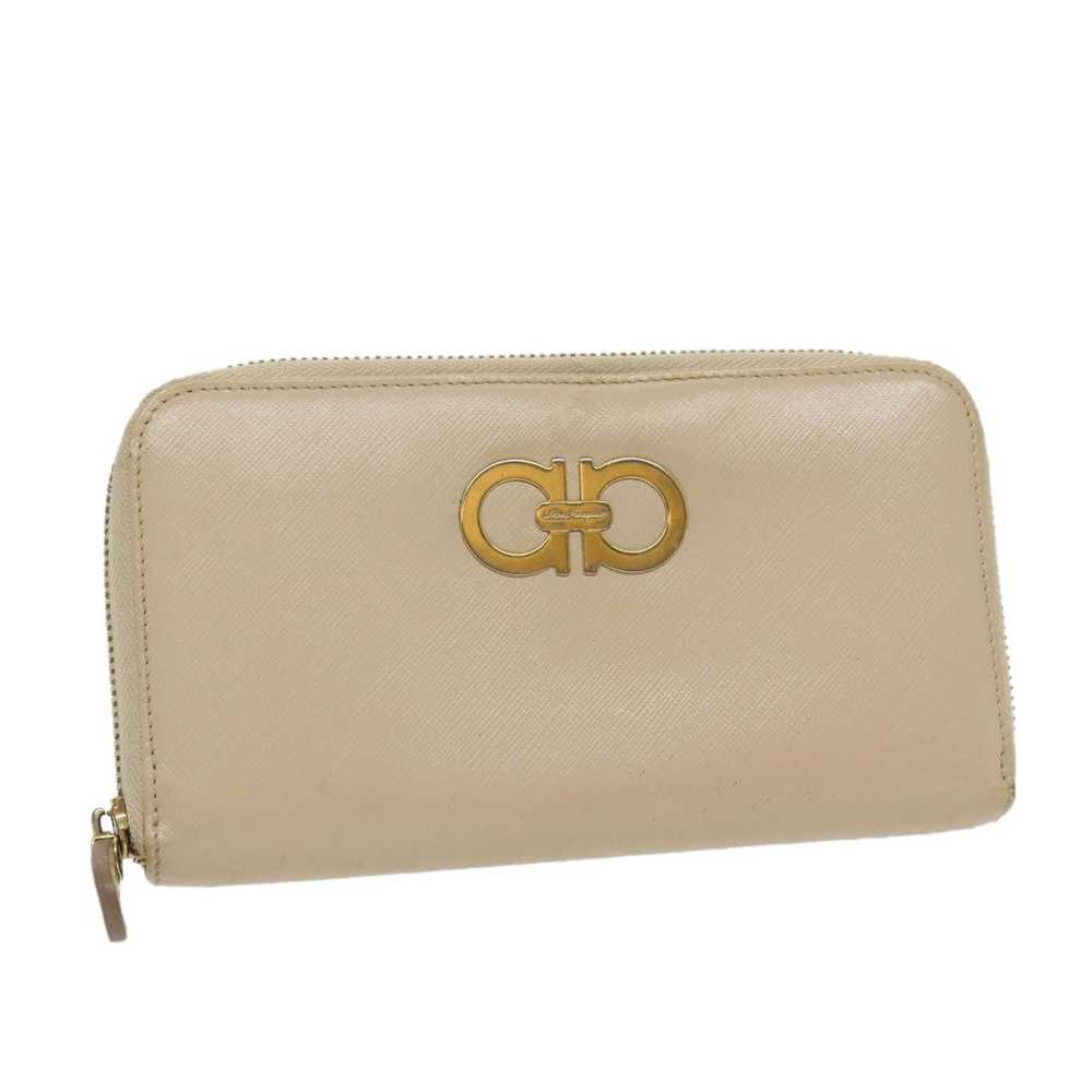 Salvatore Ferragamo Gancini Beige Leather Wallet … - image 11