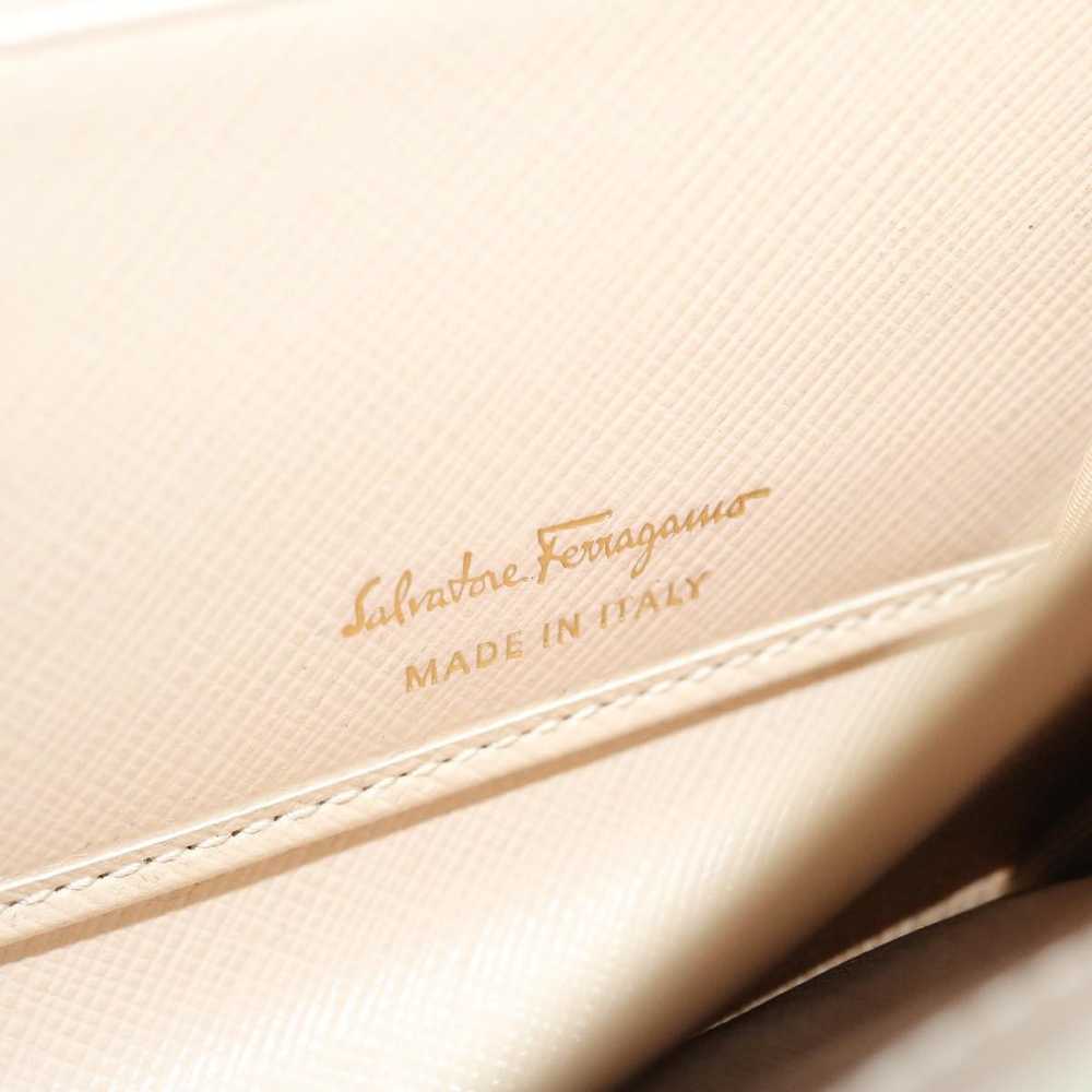 Salvatore Ferragamo Gancini Beige Leather Wallet … - image 6