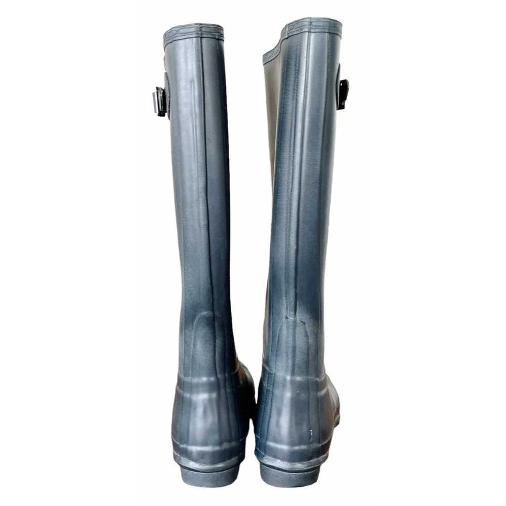 Hunter Original Wellington Rain Boots Grey Size 8 - image 2