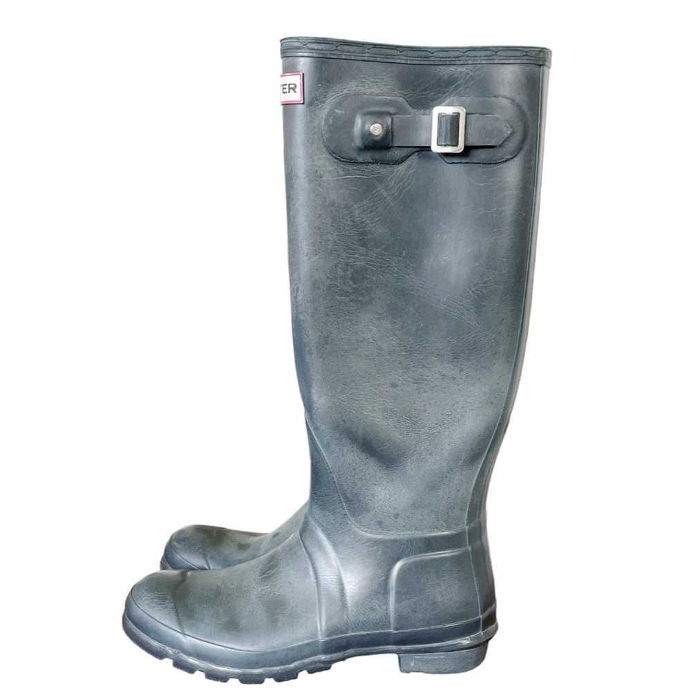 Hunter Original Wellington Rain Boots Grey Size 8 - image 4