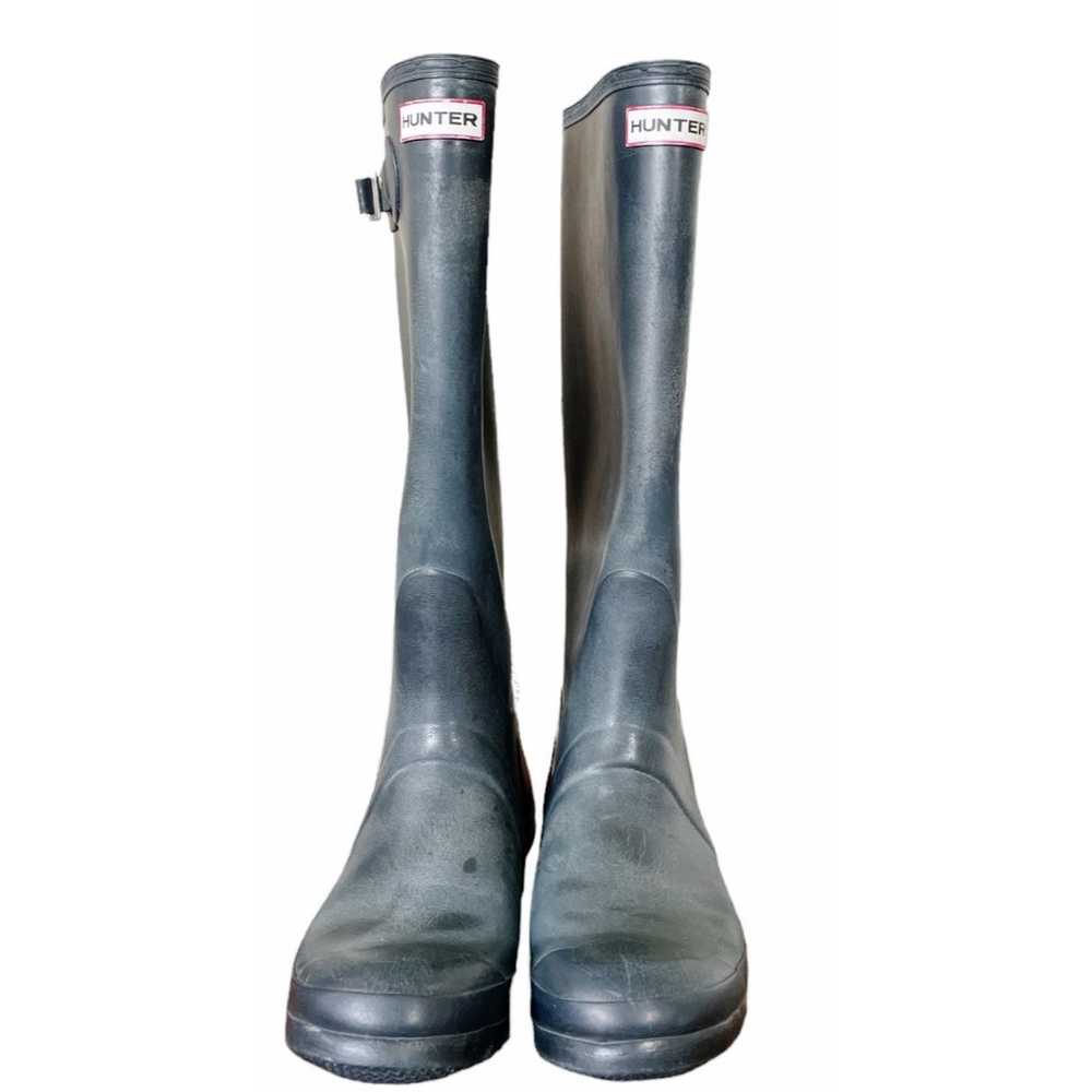 Hunter Original Wellington Rain Boots Grey Size 8 - image 6