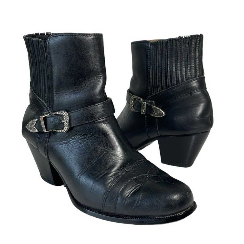 Dingo Vintage Women’s Size 7.5 black leather West… - image 1