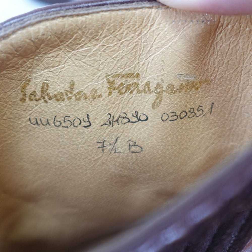 Ferragamo Ankle Boot Womens 7.5B Brown Leather Cr… - image 12