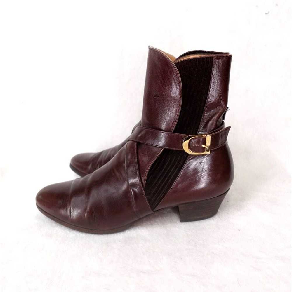 Ferragamo Ankle Boot Womens 7.5B Brown Leather Cr… - image 3