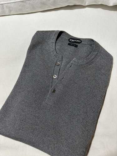 Tom Ford Silk/Merino Wool Henley Sweater