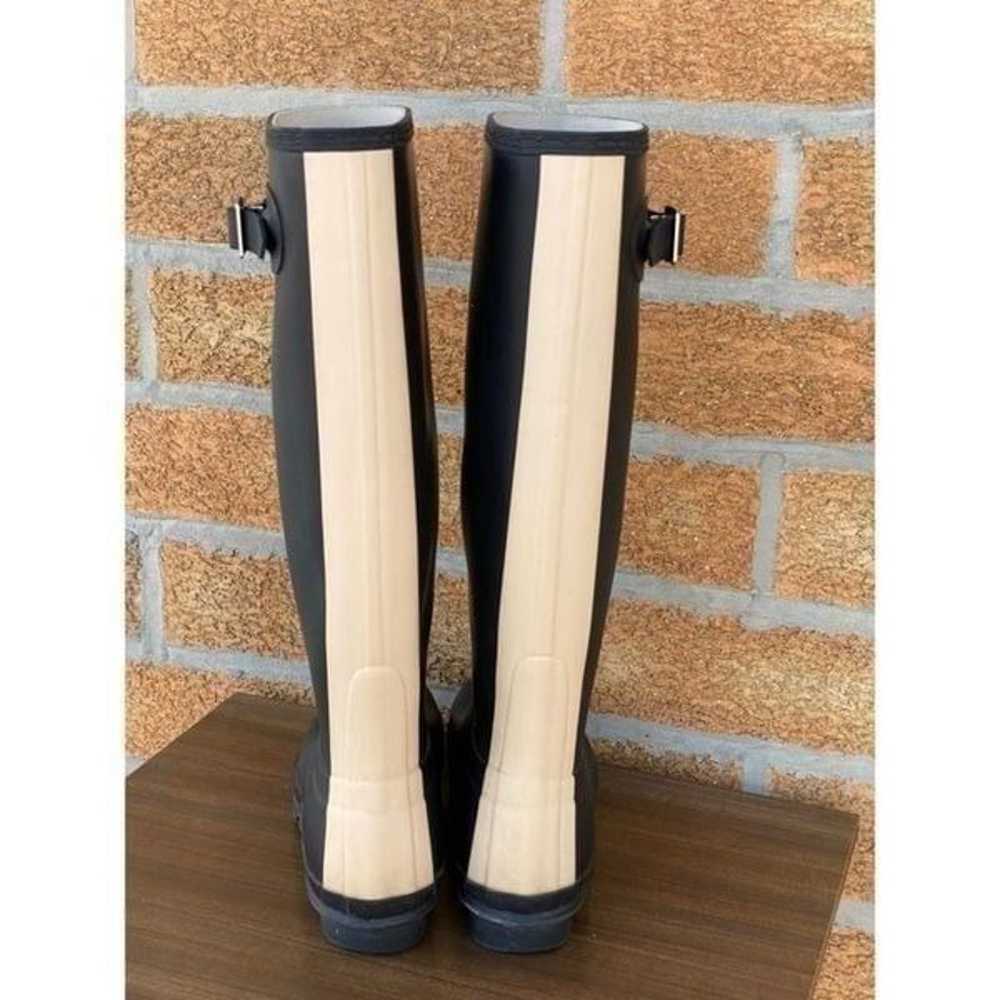 Hunter original stripe tall boots sz 8 - image 4