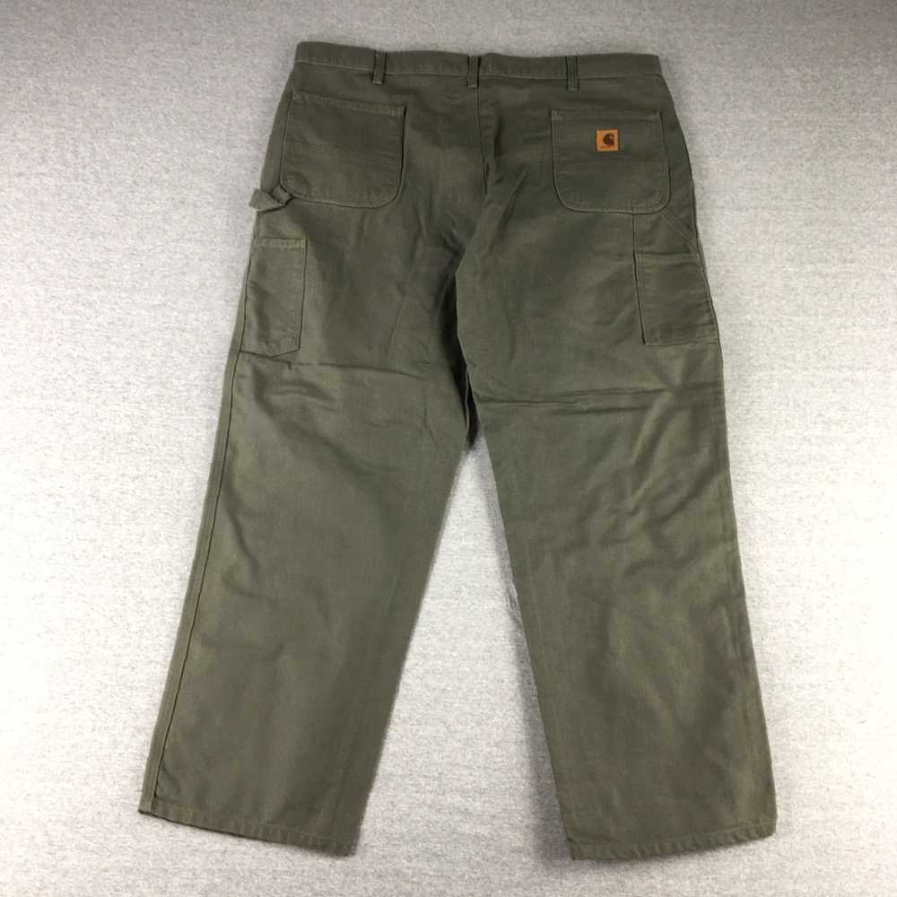 Carhartt B11 3 Green Washed Duck Mens Work Loose … - image 4