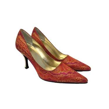 Vintage Escada Pumps Womens Size 7.5 Pointy Toe He