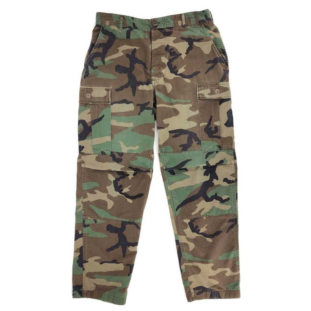 Military × Vintage Y2k woodland camouflage milita… - image 1