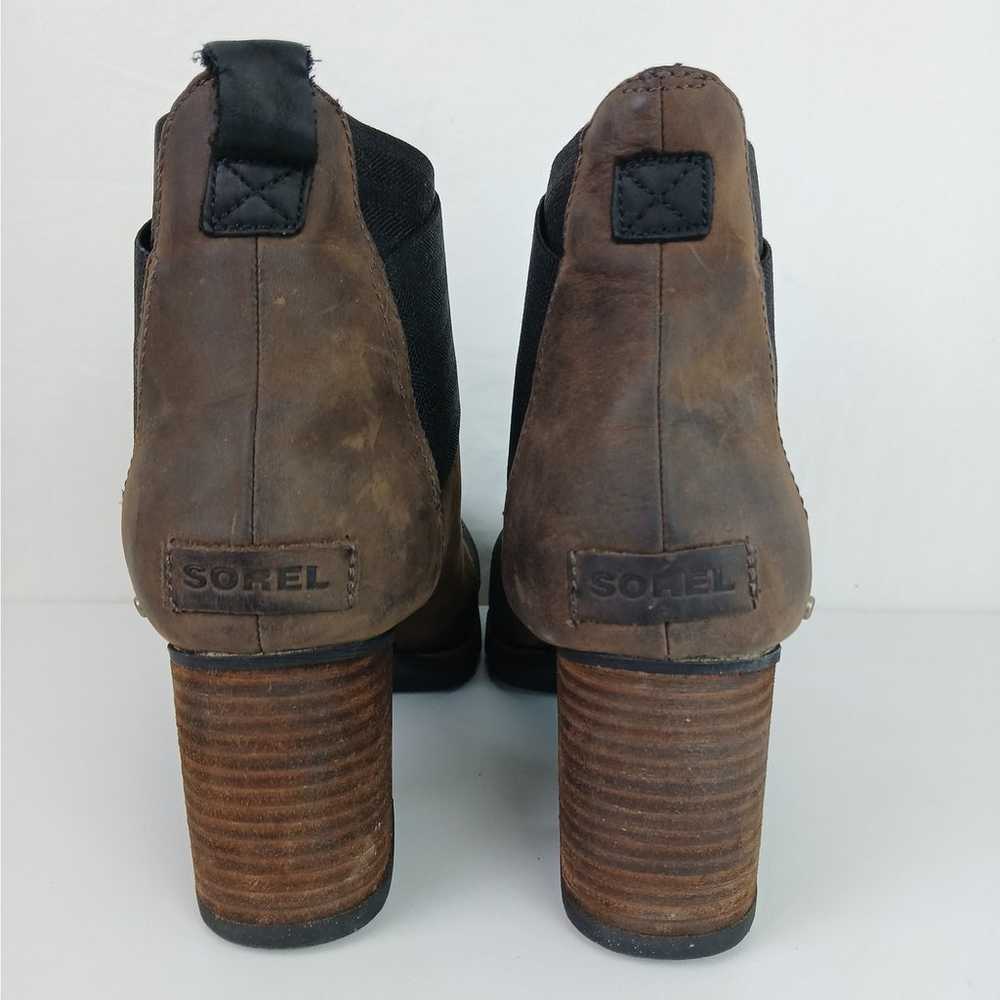 Sorel SZ 10 Addington Chelsea Ankle Boots Tobacco - image 3