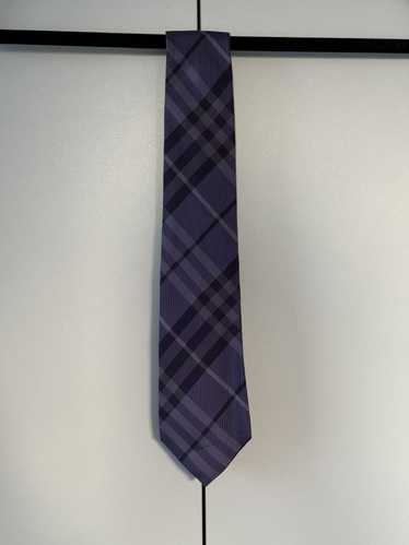 Burberry London Classic Check Purple Silk Tie