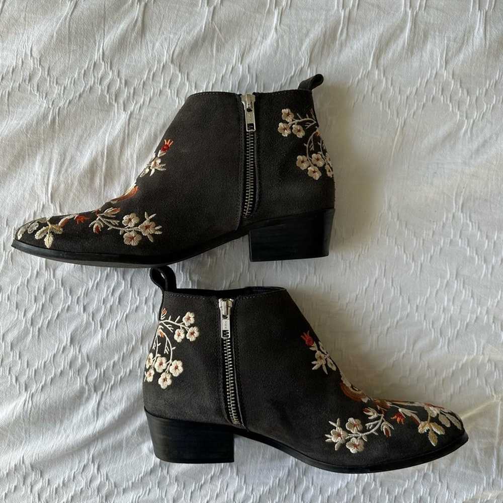 JOHNNY WAS Sammi suede leather embroidered ankle … - image 10